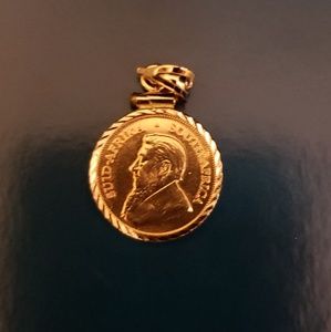 2004. 999 pure gold Kugerand 1" x .5''